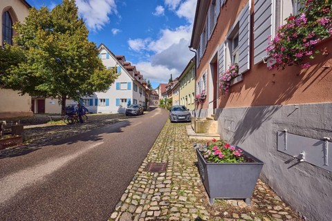 Residential buildings, apartment buildings, houses, general architecture, façade with windows and