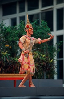 Thai drama performance, Bangkok, Thailand, December 2002, vintage, retro, old, historical