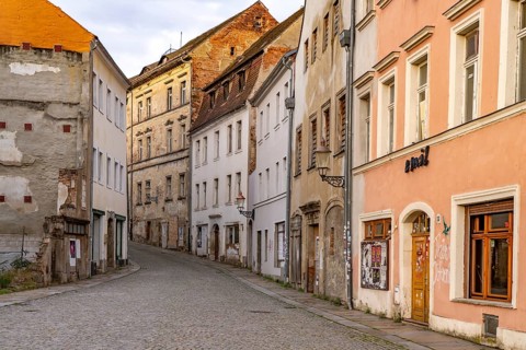 The old town of Zittau, Upper Lusatia, Saxony, Germany
