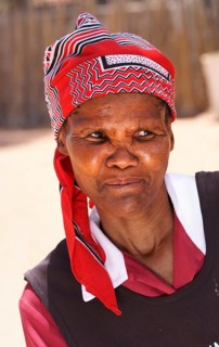 Africa, woman, person, Nama, face, colored, African appearance, African, looking at the cameraView,
