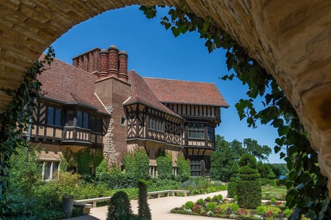 Cecilienhof Palace, location of the Potsdam Conference in the New Garden, Potsdam
