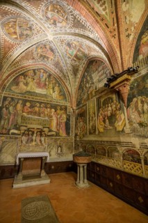 15th century frescoes in St. Catherine's Chapel, Collegiata di Santa Maria Assunta,