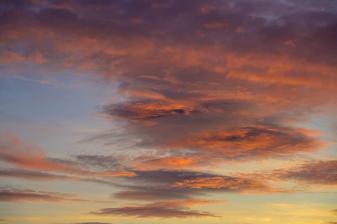 Clouds in the evening, Berndorf, Lower Austria, Austria
