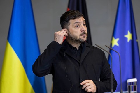 Volodymyr Zelensky (President of Ukraine) and Friedrich Merz (Chancellor of the Federal Republic of