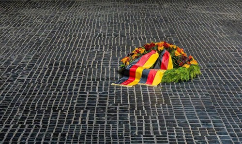 Wreath laying, Neue Wache, Central Memorial of the Federal Republic of Germany for the Victims of