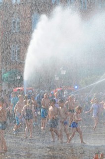 A popular event every year in August is when the Ystad Volunteer Fire Brigade takes the old fire