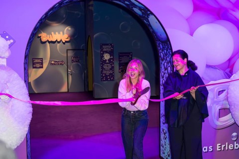 Dalia Mya Schmidt-Foss at the opening of Bubble Planet - The Adventure Museum for All Senses at
