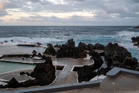 Natural swimming pools, natural swimming pools in volcanic rock, lava pools, natural swimming