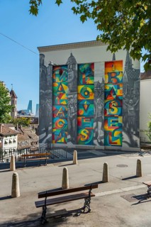 Malaga loves Basel, street art at Kohlenberg, Basel