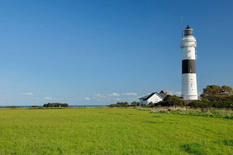 Langer Christian lighthouse near Kampen on the island of Sylt, Germany