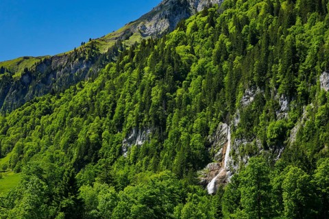 Sulzbachfall, Klöntal, Kantom Glarus, Switzerland