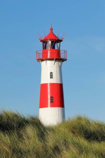 Lighthouse List-Ost am Ellenbogen on the island of Sylt, Germany