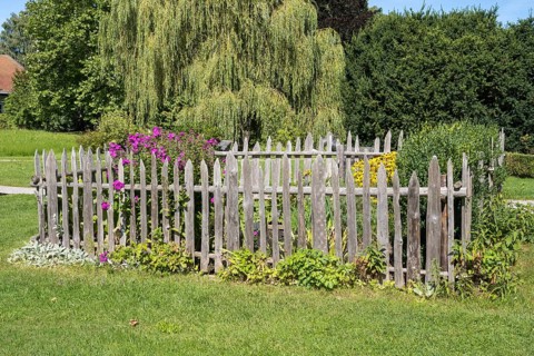 Bauerngarten im spa garden, Ort Schliersee, Upper Bavaria, Bavaria, Germany