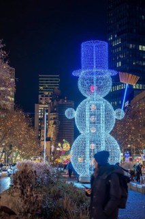 Christmas decoration, light decoration, in Berlin, Tauentzienstraße, view of the Memorial Church on