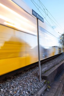 Zacke an der Alten Weinsteige rack railway in Stuttgart Germany