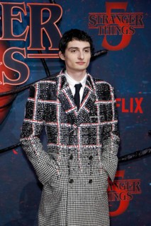 Finn Wolfhard at the Stranger Things fan event in Hangar 7 at Tempelhof Airport in Berlin on 18.11