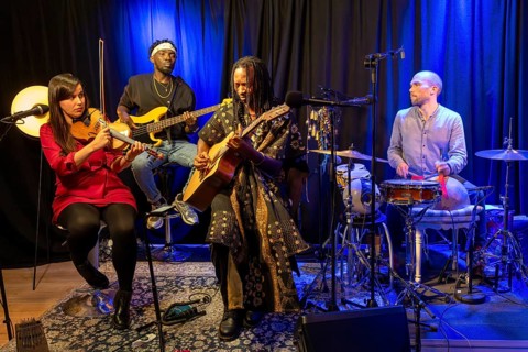 KABUMBAYI JOH, singer, producer and multi-instrumentalist, Congo, KABUMBAYI JOH & band, African