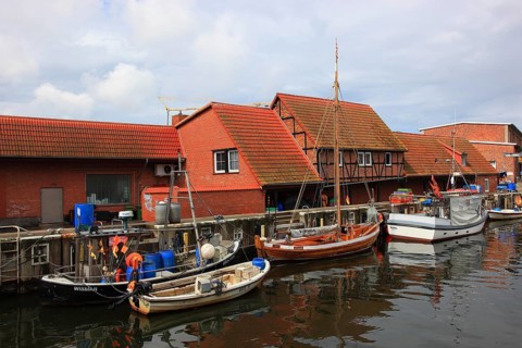 The Old Harbour in Wismar, Nordwestmecklenburg district, Mecklenburg-Vorpommern, Germany
