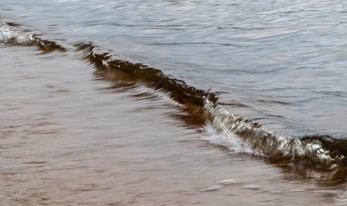 Small wave, smudge effect, soft water, lake, Sweden