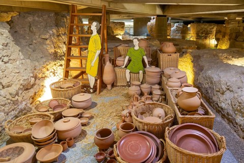 Museo del Foro de Caesaraugusta, Roman forum museum, Zaragoza, Aragon, Spain
