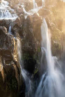 Epupa Falls, sunset at Epupa Waterfalls, Kaokoveld, Namibia