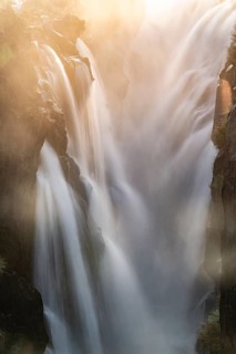 Detail, Epupa Falls, Water at Epupa Waterfalls, Kaokoveld, Namibia
