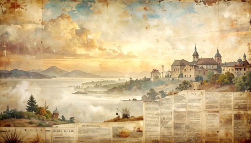 Grunge old public newspaper, texture background wallpaper illustration, vintage tattered yellow