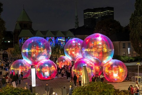 The 10th Essen Light Festival, in the city centre, second largest light art festival in Germany,
