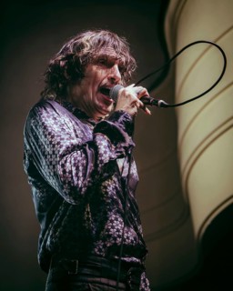 Singer Justin Hawkins from The Darkness live on Dreams On Toast Tour at Metropol Berlin on 10