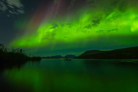 Magical Northern Lights over Abisko, Lapporten and Lake Torneträsk