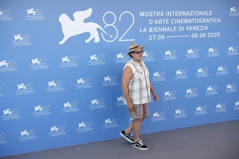 Venice, Italy - 3 September 2025: Julian Schnabel during the Photo Call of - In the Hand of Dante -