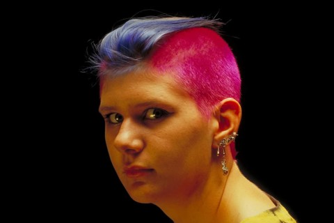 Teenage girl in punk look, Bavaria, Germany