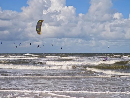 California kitesurfing Masters 2025 on the edge of the UNESCO World Heritage Wadden Sea, North Sea,