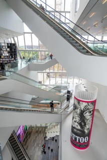 The Forum Groningen, public cultural and educational centre on the Nieuwe Markt, in the old town,