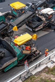 Rehabilitation of the A52 motorway near Essen, an 8 km long section between the Essen-Kettwig