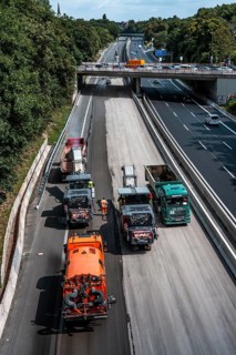 Rehabilitation of the A52 motorway near Essen, an 8 km long section between the Essen-Kettwig