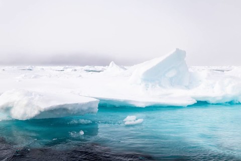 Sea ice at the ice edge, 82nd parallel, Spitsbergen, Svalbard