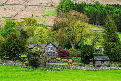 Farms in Lake District National Park, Cumbria, England, United Kingdom