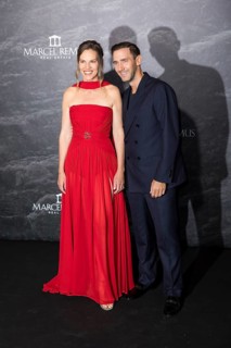 Hilary Swank and Marcel Remus at the Remus Lifestyle Night on the rooftop terrace of the Pure Salt