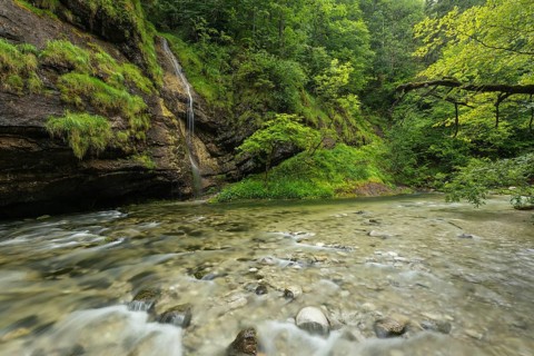 Wild and romantic Weißbach Gorge near Inzell