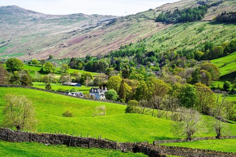 Farms in Lake District National Park, Cumbria, England, United Kingdom