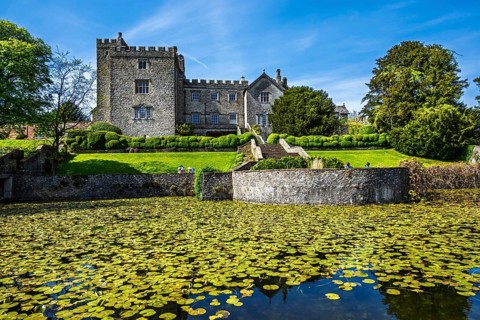 Sizergh Castle and gardens, Helsington, Cumbria, England, United Kingdom