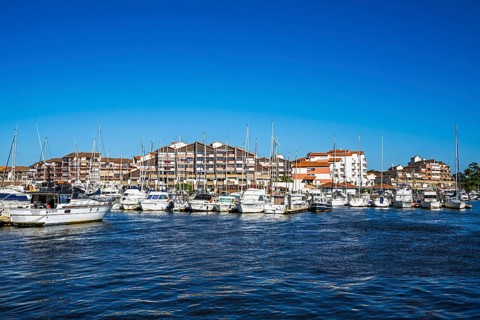 Marina in Capbreton, Landes, Nouvelle-Aquitaine, France