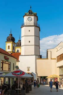City tower and historic city centre, Capital of Culture 2026, Trencín, Slovakia
