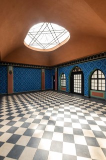 Renovated prayer room of the Jewish community in the Neolog Synagogue converted into a cultural