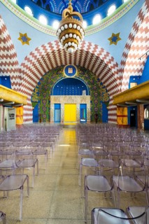 Renovated interior of the Neolog Synagogue converted into a cultural centre by Berlin architect