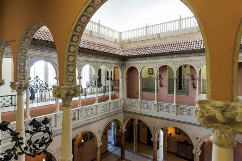 Interior view, Villa Ephrussi de Rothschild, Saint-Jean-Cap-Ferrat, Cap Ferrat, Alpes Maritimes,