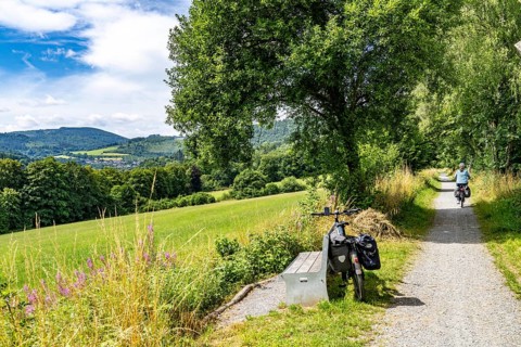 Sauerlandring cycle path, an 84 km long circular cycle path between the towns of Finnentrop,