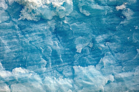 Close-up of textured ice with blue colouring and unique pattern, The blue ice of the Perito Moreno