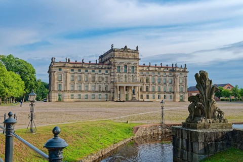 Ludwigslust Palace, built in the Baroque period and characterised by Classicism, with the palace